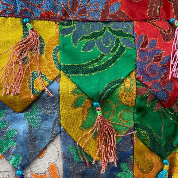 PRICE DROP! Spectacular Tibetan multi color brocade wall hanging - Picture 13 of 16